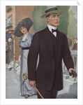 Royal Tailors Illustration of Man Walking on City Street by Anonymous