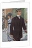 Royal Tailors Illustration of Man Walking on City Street by Anonymous