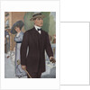 Royal Tailors Illustration of Man Walking on City Street by Anonymous