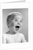 1960s Portrait Baby With Eyes And Mouth Wide Open by Anonymous