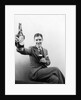 1920s 1930s Man Holding Up Huge Distorted Beer Bottle In One Hand And A Regular Size Glass Of Beer In Other by Anonymous