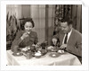 1950s Couple Man Woman Dining In Restaurant by Anonymous