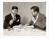 1930s Two Men Dining Eating Soup by Anonymous