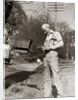 1930s Elderly Farmer Checking Mail Mailbox Retro by Anonymous