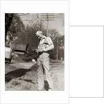 1930s Elderly Farmer Checking Mail Mailbox Retro by Anonymous