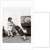 1930s Little Girl Vacuuming With Eureka Electric Vacuum Cleaner by Anonymous