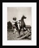 Little Boy on Rocking Horse Toy by Anonymous