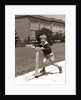 1930s Boy Outside On Scooter Having Fun by Anonymous