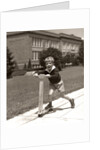 1930s Boy Outside On Scooter Having Fun by Anonymous