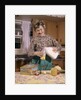 1960s Woman Housewife Mother Wearing Apron In Kitchen Pouring Milk Into Thermos For School Lunch by Anonymous
