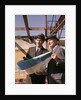 1960s Two Men With Blueprints At Construction Site by Anonymous