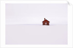 Red Wooden House Surrounded by Snow by Anonymous