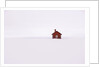 Red Wooden House Surrounded by Snow by Anonymous