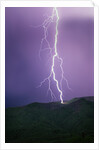Lightning Strike near Tucson by Anonymous