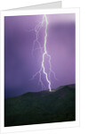 Lightning Strike near Tucson by Anonymous