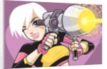 Girl with Blaster Gun by Anonymous