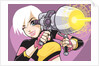 Girl with Blaster Gun by Anonymous