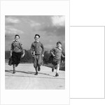 1930s Three Boys Running School Books by Anonymous