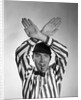1950s Football Referee Making Hand Signal Time Out Blowing Whistle by Anonymous