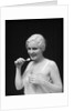 1930s Woman Holding Tooth Paste And Tooth Brush Btushing Teeeth by Anonymous