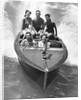 1930s Couples Five Men And Women Riding In Runabout Power Boat by Anonymous