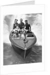 1930s Couples Five Men And Women Riding In Runabout Power Boat by Anonymous