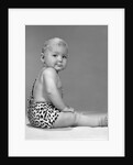 1960s Baby In Leopard-Spotted Tarzan Strongman Caveman Costume by Anonymous
