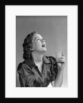 1940s 1950s Woman Gargling by Anonymous