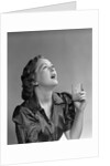 1940s 1950s Woman Gargling by Anonymous