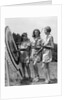 1930s 1940s Three Teen Girls Standing By Archery Target Bows Arrows by Anonymous