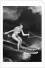 1950s Woman In A Bathing Suit Water Skiing Spray Towline Speed Exhilaration by Anonymous