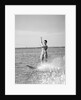 1960s Woman Water Skiing Waving With One Hand by Anonymous