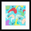 Retro Bean Pattern Blue by Anonymous