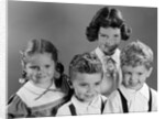 1950s Portrait Of Four Children Two Boys And Two Girls by Anonymous