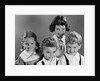 1950s Portrait Of Four Children Two Boys And Two Girls by Anonymous