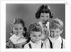 1950s Portrait Of Four Children Two Boys And Two Girls by Anonymous