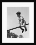 1930s 1940s Excited Boy On Seesaw Playing by Anonymous