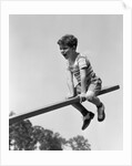 1930s 1940s Excited Boy On Seesaw Playing by Anonymous