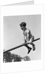 1930s 1940s Excited Boy On Seesaw Playing by Anonymous