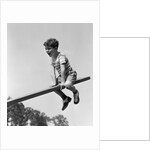 1930s 1940s Excited Boy On Seesaw Playing by Anonymous