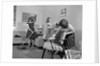 1950s Three Pre-Teen Young Girls Cleaning Living Room Dusting Vacuuming by Anonymous