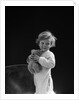 1930s Boy Toddler Holding Teddy Bear by Anonymous
