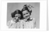 1920s 1930s Portrait Two Girls Head To Head by Anonymous