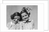 1920s 1930s Portrait Two Girls Head To Head by Anonymous