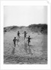 1920s 4 Kids 2 Boys 2 Girls Running Down Sand Dune by Corbis