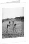 1920s 4 Kids 2 Boys 2 Girls Running Down Sand Dune by Corbis