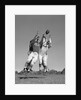 1960s Three Football Players Reaching To Catch Ball by Anonymous