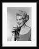 1960s Retro Woman Beer Glass Smile by Anonymous