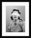 1950s Woman Blindfolded by Anonymous