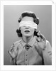 1950s Woman Blindfolded by Anonymous